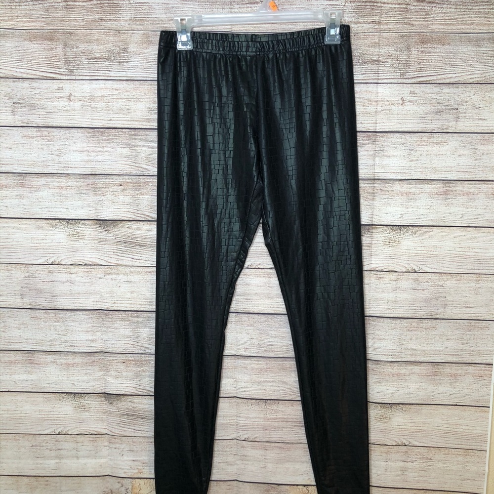 Almost Famous Black Faux Leather Leggings